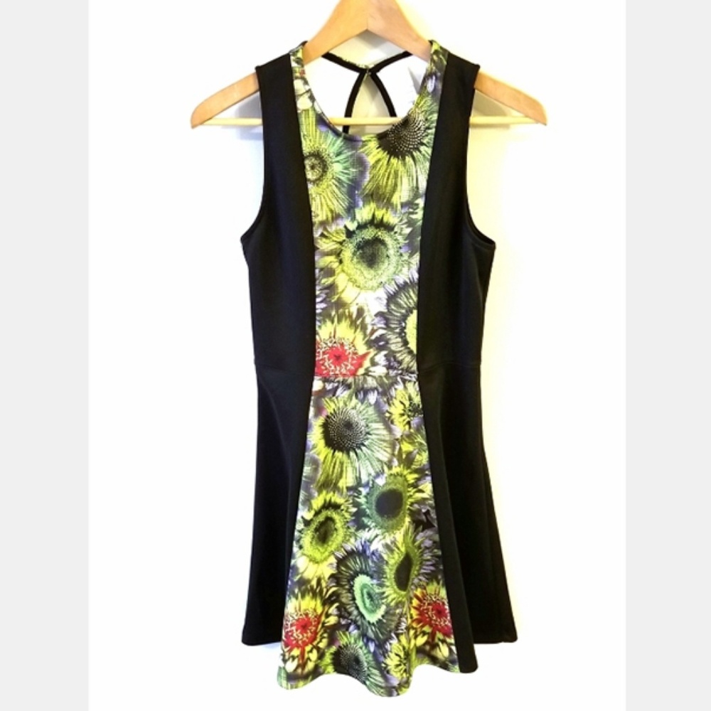 🌻 Black Sunflower Dress
